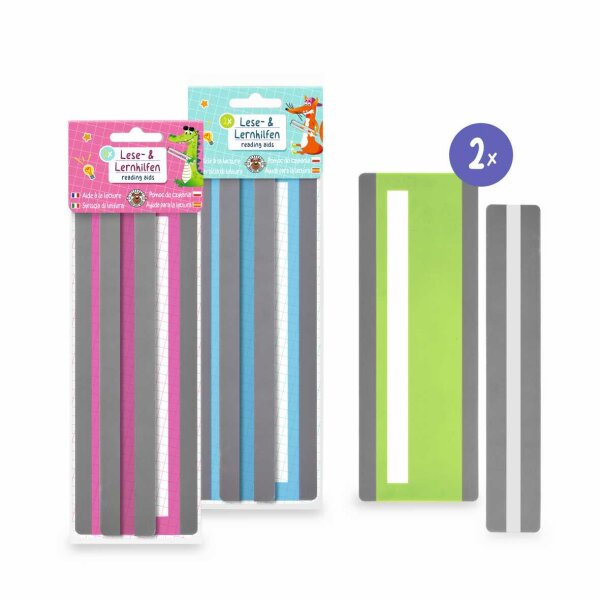 ABC-5 Lese-Lernhilfe 2er-Set, 3-fach sortiert
