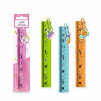 ABC-5 Lineal 15cm mit Anhänger, 4-fach sortiert