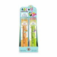 ABC-5 Lineal 15cm mit Anhänger, 4-fach sortiert