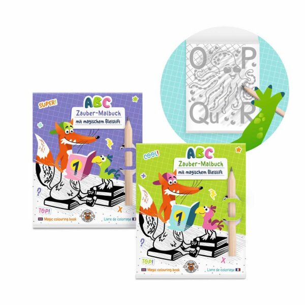 ABC-5 Zauber-Malbuch mit Bleistift, 2-fach sortiert