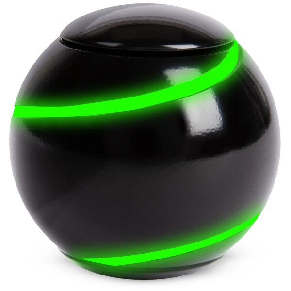 Fidget Spinner Ball - Black & Green (Glow in the Dark)