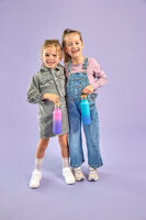 Kinder Trinkflasche Edelstahl Doppelwandig 460 ml- Unique, Farbverlauf blau