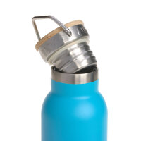 Kinder Trinkflasche Edelstahl Doppelwandig 460 ml- Unique, Farbverlauf blau
