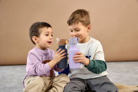 Kinder Trinkflasche Edelstahl - Little Gang, Smile blau