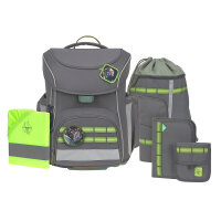 Schulranzen Set Slim Unique, Anthrazit
