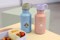 Kinder Trinkflasche Edelstahl Pattern Party Rosa/lila